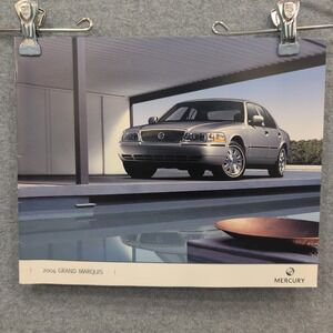 2004 Grand Marquis‎ Mercury Car Dealer Brochure Advertising Sales Booklet Sedan